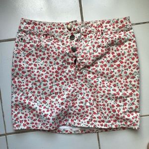 Billabong floral denim skirt size 25